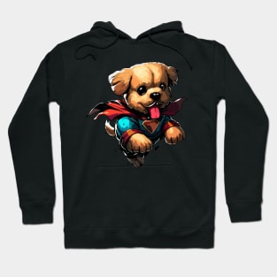 Superhero retro puppy dog Hoodie